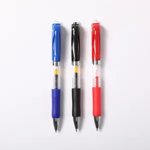 Set di penne gel retrattili 0,5mm nero blu rosso scrittura scorrevole scuola ufficio