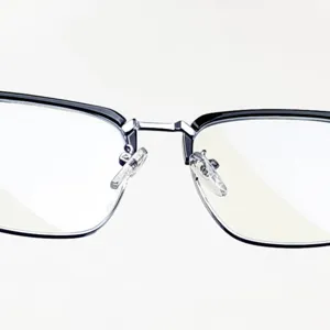 Lunettes Carrées Anti Lumière Bleue Homme Monture Légère Optique Verres Clairs