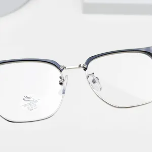 Trendy polygon anti-blue light glasses frame for men and women stylish optical eyewear