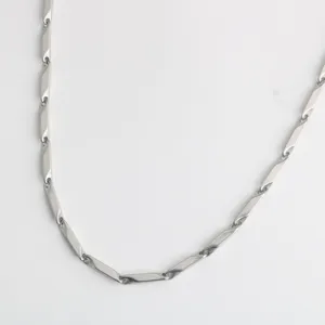 Stainless steel bamboo link chain necklace bracelet jewelry accessory metal component wholesale