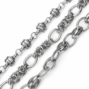 Handgefertigte Edelstahl DIY Kettenglieder Halbzeug O-Kette Twist Webkette Für Tasche Armband Schmuck Herstellung Zubehör
