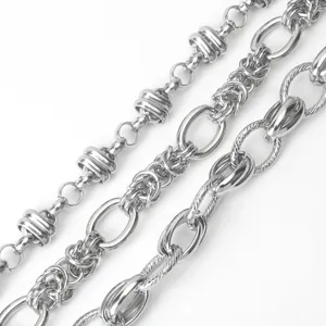 Edelstahl Metallketten DIY Tasche Kette Armband Halskette Halbfertige Zubehörteile