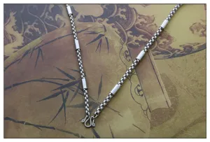 Edelstahl Box Kette Halskette für Damen und Herren, langlebiger Modeschmuck Zubehör.