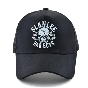 Casquette trucker style vintage squelette streetwear casquette de baseball en maille respirante