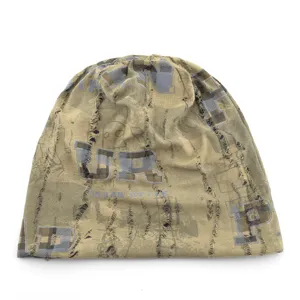 Bonnet en tricot élimé style wasteland américain pour hommes et femmes tendance cool