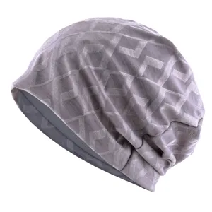 Bonnet respirant léger pour hommes et femmes, détail de bonnet de course et de sommeil d'été.