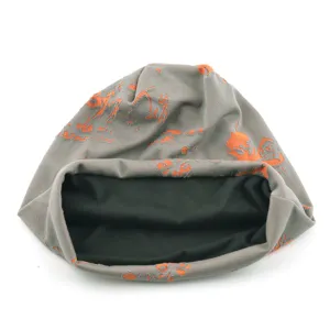 Bonnet léger et respirant pour hommes et femmes, imprimé abstrait orange élégant.