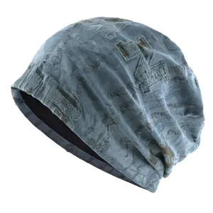 Bonnet en tricot style wasteland vintage américain homme femme turban slouchy cool