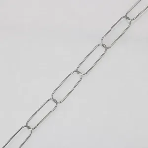 Stainless steel paperclip chain 7.6mm width for DIY handmade jewelry accessories
