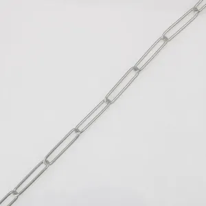 Stainless steel paperclip chain 5# width 5.1mm wire 1.2mm DIY jewelry making accessory