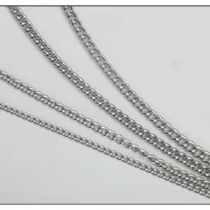 Edelstahl Panzerketten, verstellbare Verlängerungsketten für DIY Schmuck Großhandel.