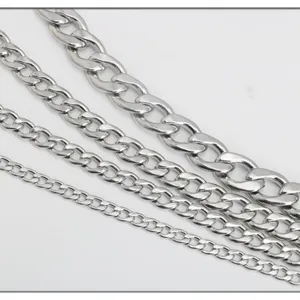 Catena Cubana NK in Acciaio Inossidabile per DIY Gioielli Collana Bracciale Borsa Decorazione Catena a Maglie alla Moda