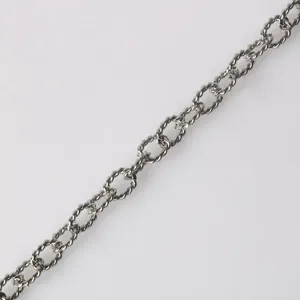 Edler Edelstahl gedrehte O-Kette Schmuckzubehör, 5.8mm breite DIY Halskette Armband Kette.