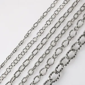 Edelstahl Oval Twist O Kette DIY Halbzeuge Schmuck Gliederkette Material Befunde Für Halskette Armband Herstellung Großhandel