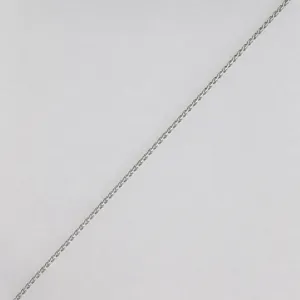 Catena semi-lavorata DIY in acciaio inossidabile, accessorio gioiello, larghezza 1,0mm.