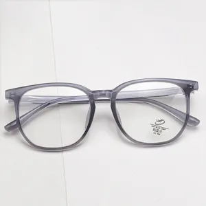 Monture de lunettes optique TR grand cadre pour femme et homme, rétro anti lumière bleue.