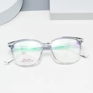 Lunettes Anti-Lumière Bleue Mode Unisexe Minimaliste TR90 Monture Carrée Lunettes Verres Clairs Optiques