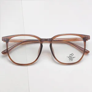 Monture de lunettes rétro TR grand cadre anti-lumière bleue pour un style quotidien.