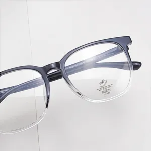Grandes lunettes anti lumière bleue TR rétro monture de lunettes optique pour femmes et hommes