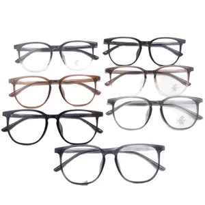 Montures de lunettes TR90 classiques pour hommes et femmes, grand cadre anti-lumière bleue.