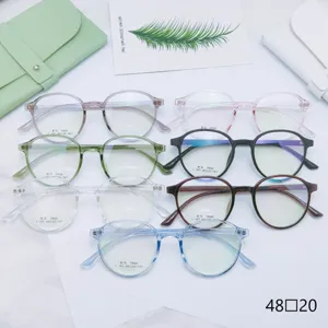 Small round TR90 optical glasses frame vintage clear lens eyewear for daily use