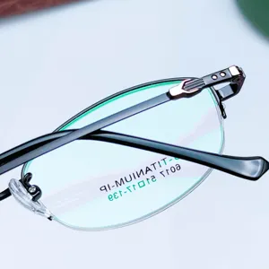 Fashion titanium prescription glasses frame for women lightweight optical eyewear
