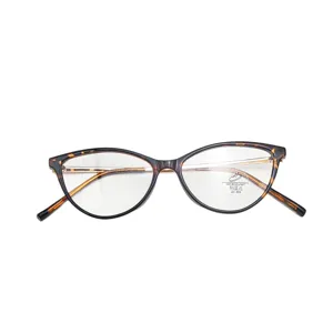 Stylish cat-eye tortoiseshell glasses frame with anti-blue light protection for daily wear.