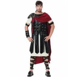 Mittelalter römischer Spartaner Krieger Kostüm, Halloween Cosplay Gladiator Verkleidung Outfit.