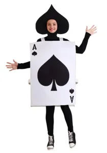 Disfraz de carta de póquer de picas de Halloween mono divertido de fiesta cosplay adultos