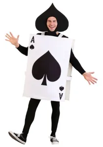Halloween disfraz de As de Espadas divertido tarjeta traje fiesta cosplay ropa para adultos