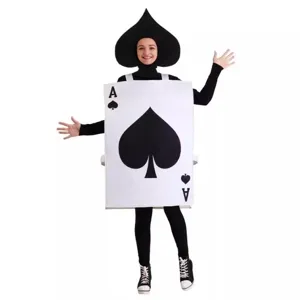Disfraz de carta de poker As de picas de Halloween traje de cosplay divertido para