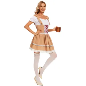 Στολή Oktoberfest για γυναίκες, παραδοσιακό γερμανικό φόρεμα μπύρας για πάρτι cosplay.