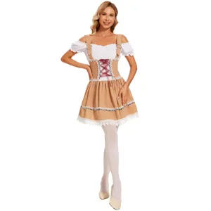 Παραδοσιακή στολή σερβιτόρας μπύρας Oktoberfest, βαυαρικό φόρεμα για γυναικείο πάρτι cosplay.