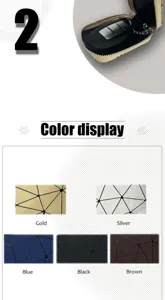 Koreanischer Stil Diamant Gitter Auto Schlüssel Etui Reißverschluss Mode Tasche.