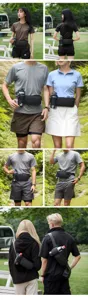 Versatile sports running waist bag with bottle holder for outdoor fitness and couple hiking.