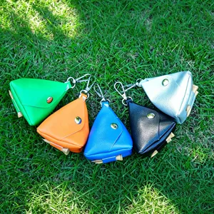 Tragbare Golfballtasche mit Tees, verschiedene Farben Leder Golf Aufbewahrungstasche.