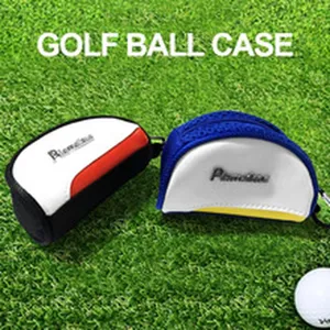 Tragbare Golfballtasche mit Reißverschluss und Haken, langlebiger Aufbewahrungsbeutel.