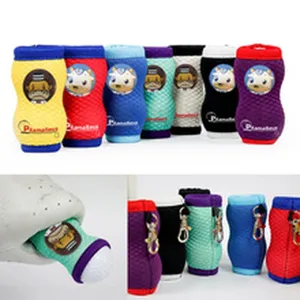 Portable Neoprene Golf Ball Pouch Mini Waist Bag For Outdoor Sports Golf Ball Holder Case With Metal Hook Cartoon Pattern