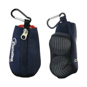 Bolsa Portátil para Pelotas de Golf de Poliéster Mini Riñonera Con Cremallera y Gancho Funda de Almacenamiento Duradera para Accesorios de Golf