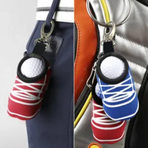 Mini sneaker Golfballtasche mit Clip tragbare Golfausrüstung Aufbewahrung Tasche