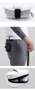 Draagbare golfbaltas met tee-houder en metalen haak, een duurzame golfaccessoiretas.