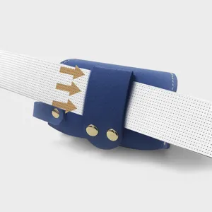 Sac de balle de golf taille suspendue sac de rangement avec ceinture support accessoires bleu