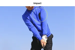 Golf Haltungskorrektur Schwimmtraining Hilfsmittel fuer Herren blaue Sportbekleidung