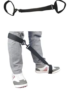 Golf training strap swing posture correction band black adjustable sports accessory aid tool for golfer