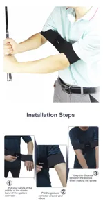 Correcteur de posture pour entraînement de golf ceinture de correction des bras débutant