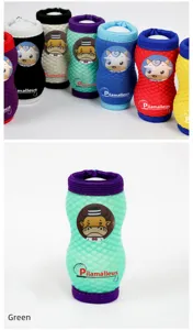Neoprene golf ball sleeve holder dual ball carrying pouch portable golf accessory bag