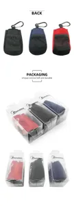 Bolsa para pelota de golf portátil con mosquetón y caja transparente, set duradero.