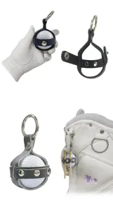 Leder Mini Golfball Halter Clip tragbare Einzelball Aufbewahrung Tasche fur Golftasche.