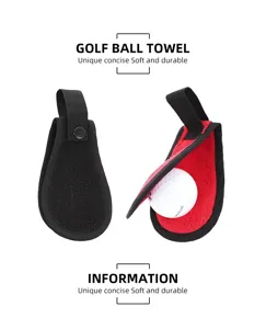 Golfbalhanddoek met drukknoopsluiting, draagbare taille reinigingshanddoek voor golfers.