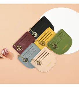 Koreanischer Stil Multi-Karten-Münzgeldbörse, minimalistische Mini-Brieftasche für Damen.